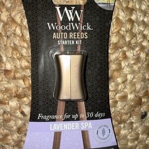 Woodwick Lavender Spa Auto Reeds with Gold Accent